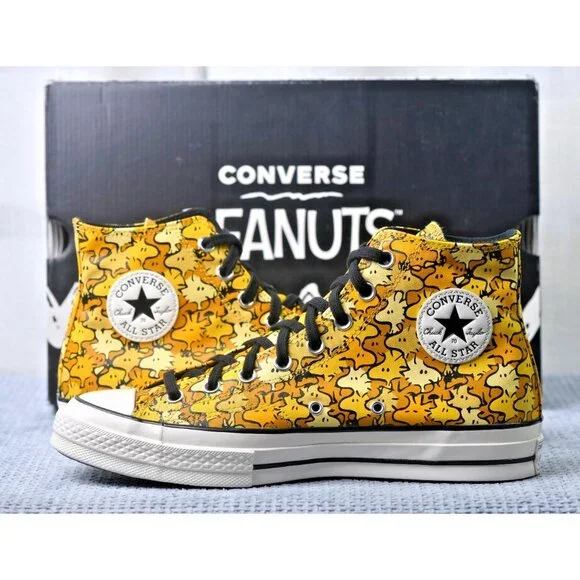 New! Size: 9.5 Men/11.5 Women | Converse Chuck 70 Hi Peanuts Woodstock | A01871C - Picture 2 of 16